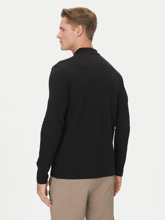 BOSS BOSS Polo Plisy 50536609 Nero Regular Fit
