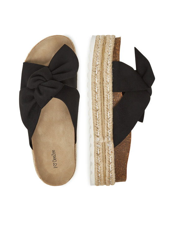 DeeZee Espadrile DeeZee CT0626-16 Črna