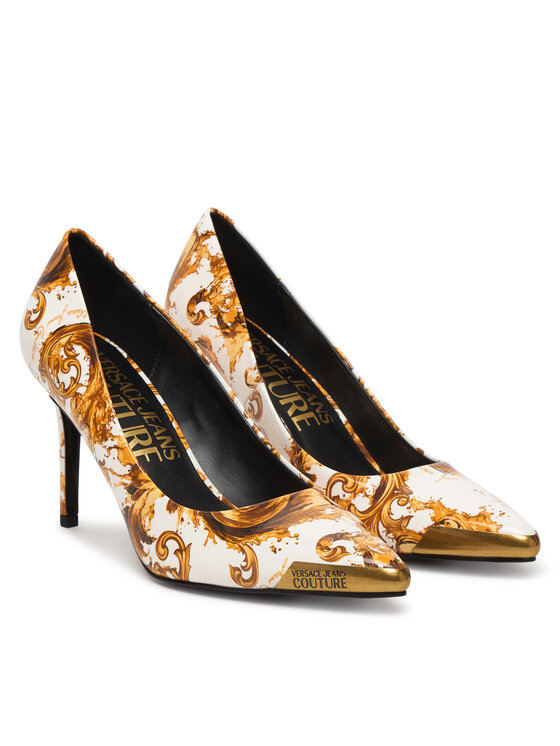 Versace Jeans Couture Туфлі на шпильці Versace Jeans Couture 80VA3S50 ZS366 G03 Білий
