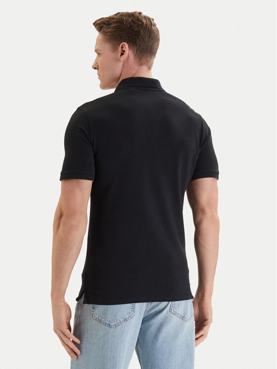 Guess Guess Поло F6GP03 K9WF1 Чорний Slim Fit