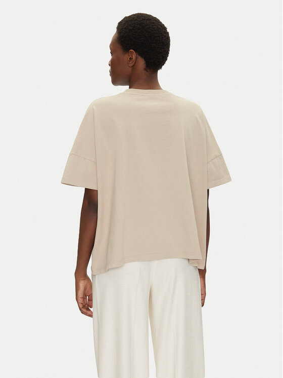 Bomboogie Bomboogie T-shirt TW7441TJOR5 Beige Relaxed Fit