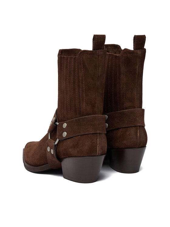 Badura Kovbojské topánky Badura EO-CHLOE-25FW002 Hnedá