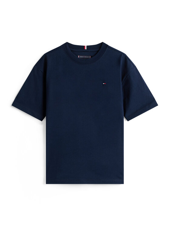 Tommy Hilfiger Tommy Hilfiger Camiseta Essential Flag KB0KB09646 Azul marino Regular Fit