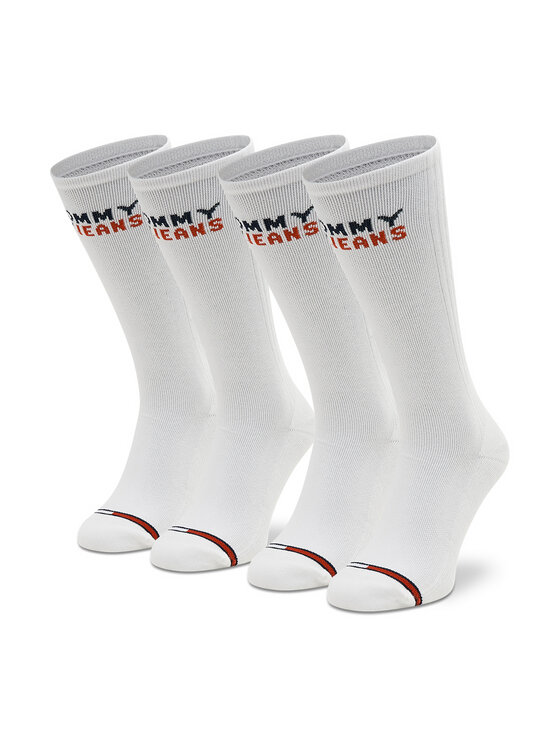Tommy Hilfiger Κάλτσες μακριές Tommy Hilfiger 701218957 Λευκό