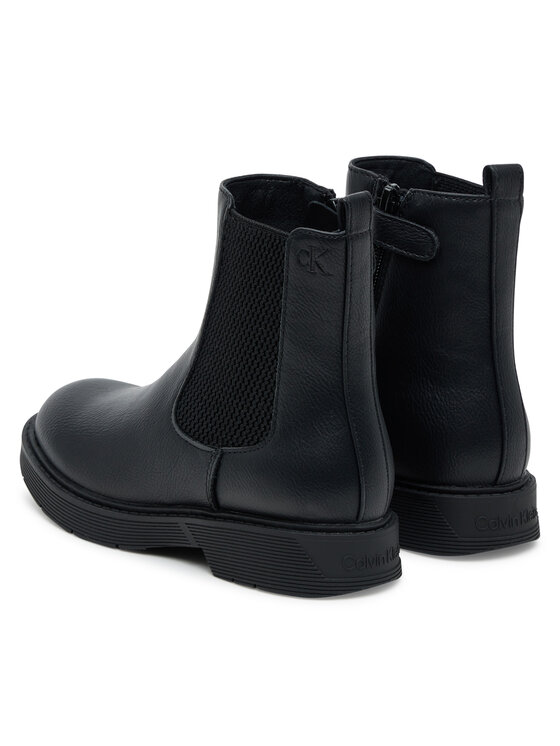 Calvin Klein Polokozačky Calvin Klein Chelsea Boot V3X5-83184-1355 S Černá