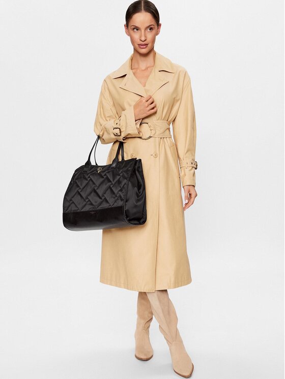 Kurt Geiger Kabelka Kurt Geiger Recycled Sq Shopper 8471900229 Čierna