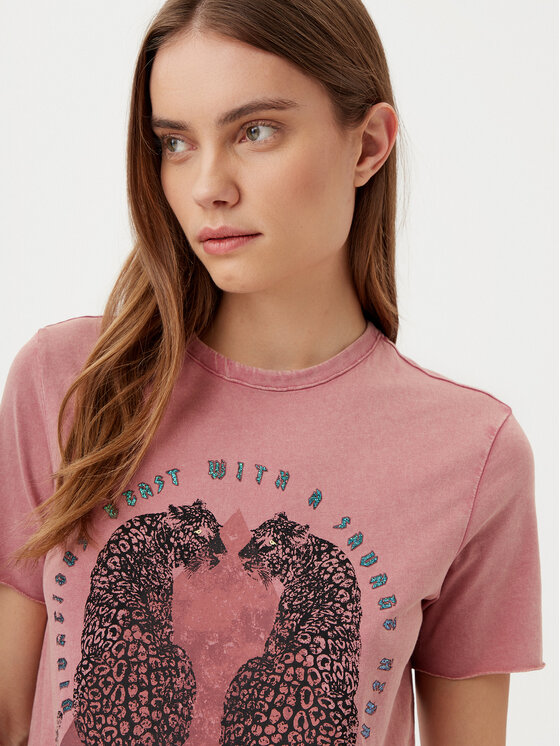 ONLY ONLY Футболка Lucy 15307412 Рожевий Regular Fit