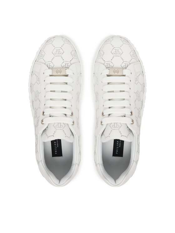 PHILIPP PLEIN Снікерcи PHILIPP PLEIN SAFS USC0920 PLE005N Білий