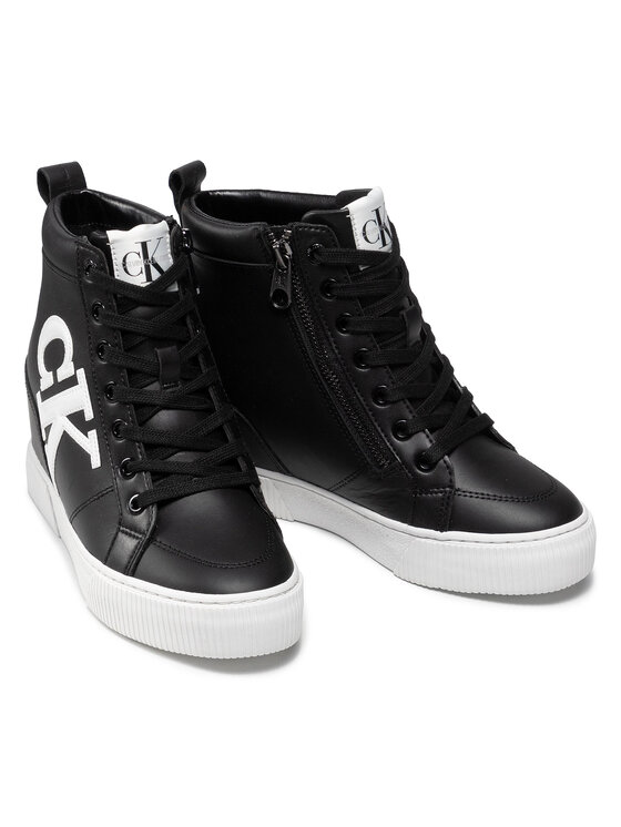 Calvin Klein Jeans Sneakersy Calvin Klein Jeans Hidden Wedge Sneaker YW0YW00438 Czarny