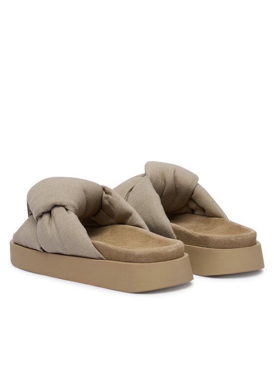 Inuikii Шльопанці Inuikii Oversized Linen Knot 1004.003.0171.250 Бежевий