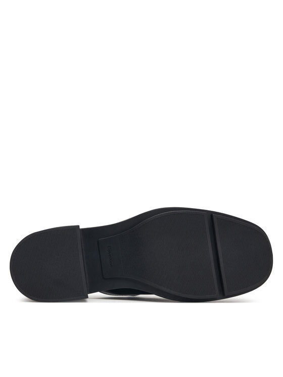 Calvin Klein Şlapi Calvin Klein Block Heel Mule Lth Hdw HW0HW03175 Negru