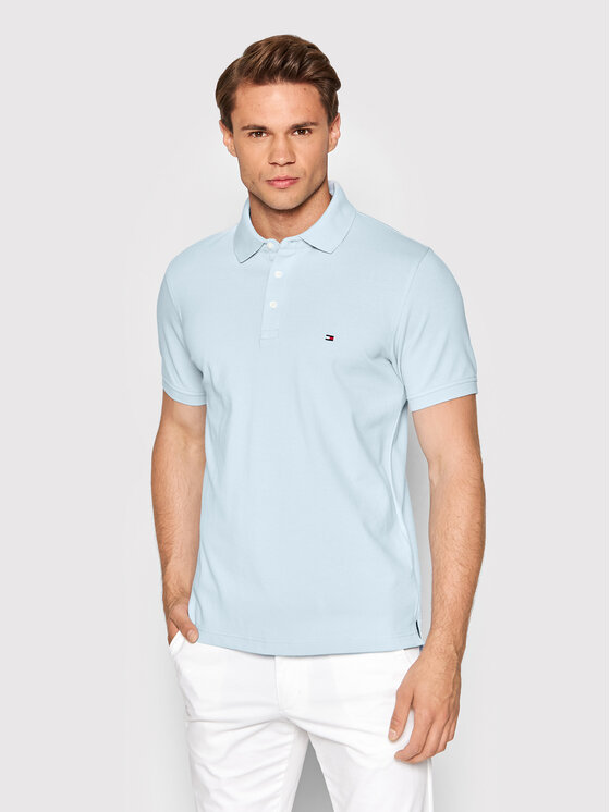 Tommy Hilfiger Tommy Hilfiger Polo MW0MW17771 Γαλάζιο Slim Fit