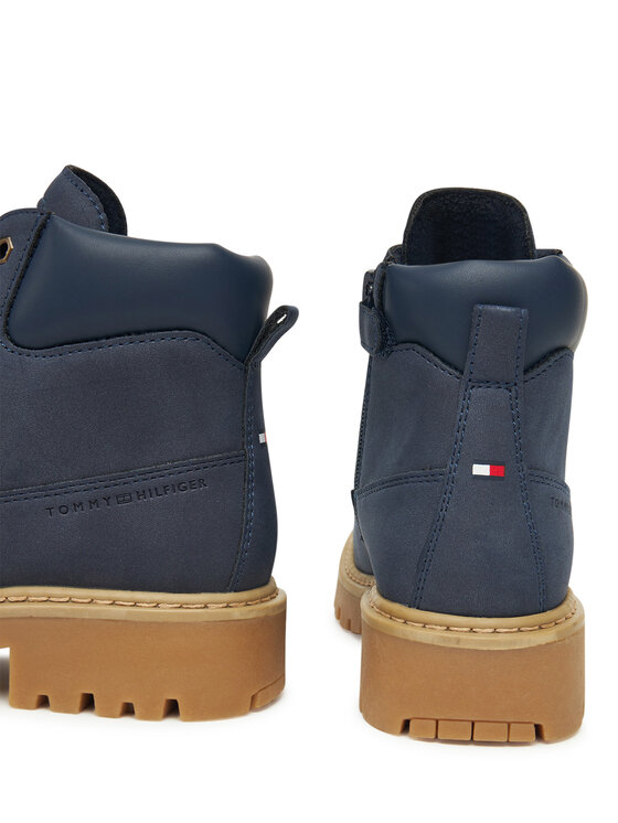 Tommy Hilfiger Turistická obuv Tommy Hilfiger T3X5-34125-1269 D Tmavomodrá