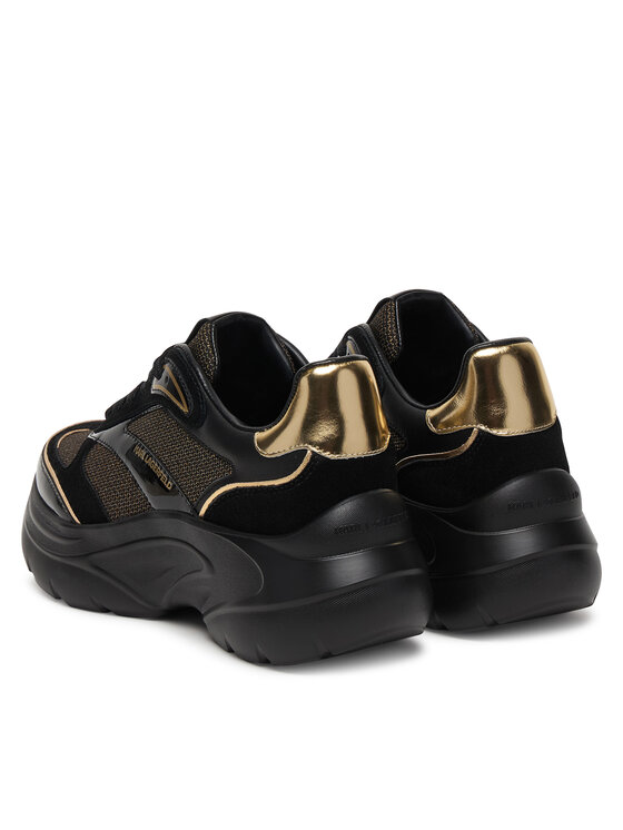 KARL LAGERFELD Снікерcи KARL LAGERFELD Kontour Wedge KL68016 Чорний