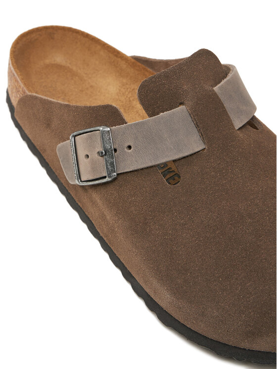 Birkenstock Шльопанці Birkenstock Boston zamsz 1029210 Коричневий