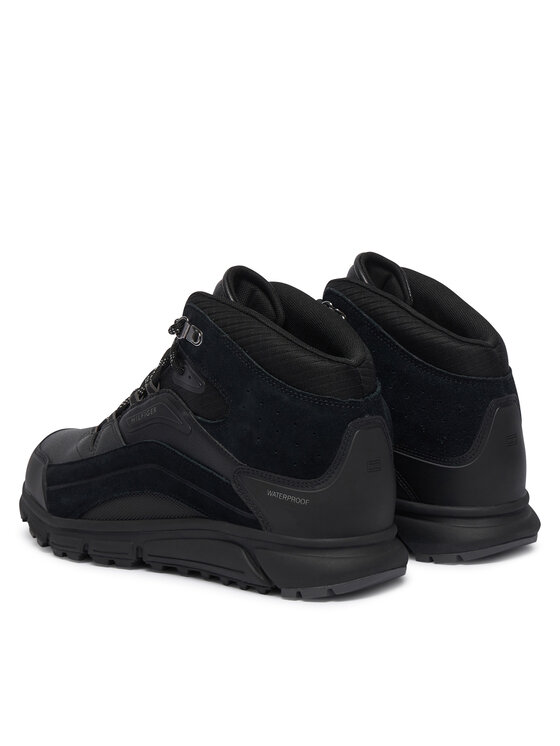 Tommy Hilfiger Scarponcini Tommy Hilfiger Hilfiger Wp Mix Chukka Runner FM0FM06022 Nero