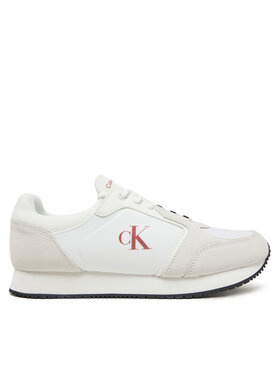 Calvin Klein Jeans Sneakersy Calvin Klein Jeans Retro Sock Runner Mg YM0YM01152 Bílá