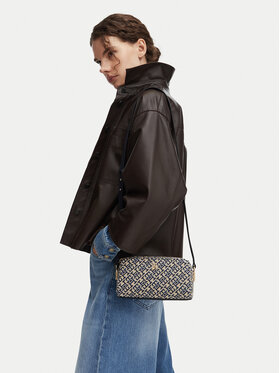 Tommy Hilfiger Ročna torba Tommy Hilfiger Th Grace Camera Bag Jacquard AW0AW18864 Mornarsko modra