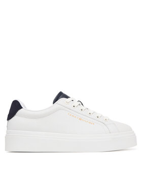 Tommy Hilfiger Sneakersy Tommy Hilfiger Th Feminine Platform Monogram FW0FW09594 Biela