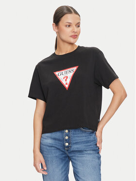 Guess Jeans Guess Jeans Футболка W4YI73 K8HM0 Чорний Regular Fit