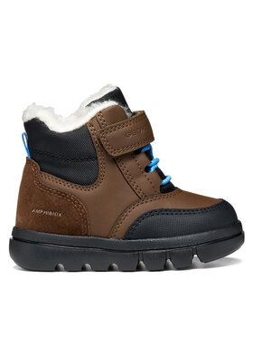 Geox Zimske čizme Geox B Willaboom Boy B Abx B365BK 0ME22 C6238 M Tamno smeđa
