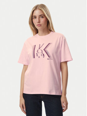 KARL LAGERFELD KARL LAGERFELD Camiseta B4W17003 Rosa claro Regular Fit