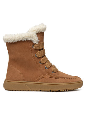 Geox Kozačky Geox J Theleven Girl Wpf J46HYC 00022 C6627 M Hnědá