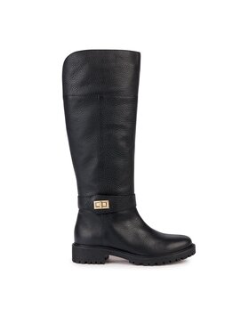 Geox Čižmy Geox D Hoara D36FTD 00046 C9999 Čierna