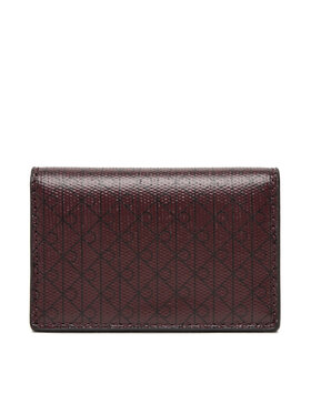 Calvin Klein Peňaženka Calvin Klein Emblem Aop Accordion Cardcase LV04F1083G Bordová