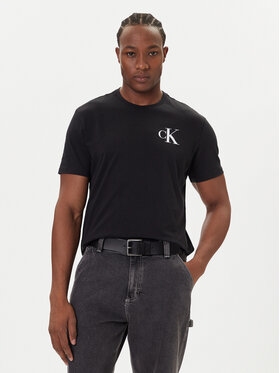 Calvin Klein Jeans Calvin Klein Jeans Camiseta 30s Chest Logo LV04RD865G Negro Regular Fit