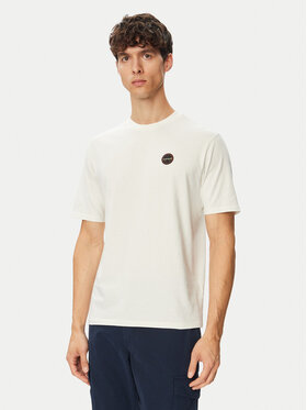 Napapijri Napapijri Camiseta  S-Badge NP0A8949 Blanco Regular Fit