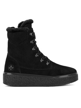 Rieker Šnurovacia obuv Rieker 78800-00 Čierna