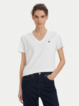 Beverly Hills Polo Club Beverly Hills Polo Club Camiseta P-SS26W-TS516518 Blanco Regular Fit