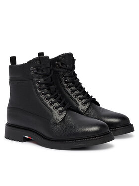 Tommy Hilfiger Trzewiki Tommy Hilfiger Corporate Casual Mix W Wpm Boot FM0FM05988 Czarny