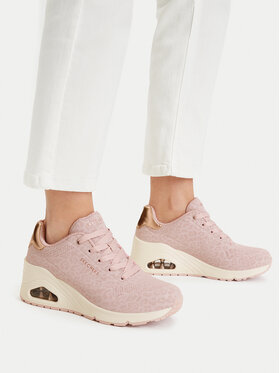 Skechers Sneakersy Skechers UNO Wedge - Safari Daze 177521/BLSH Różowy
