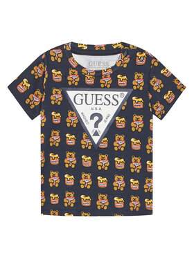 Guess Guess Футболка H1YT00 K6YW1 Чорний Regular Fit