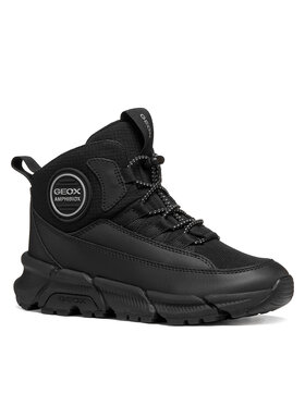 Geox Ghete Geox J Flexyper Plus Boy B Abx J66LCF 0FUCE C9999 M Negru