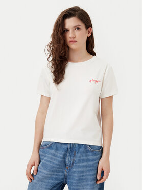 HUGO HUGO Футболка 50534300 Білий Regular Fit