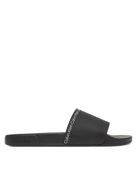Calvin Klein Pantoletten Calvin Klein Ess Slide Institutional Cv HM0HM02108 Schwarz