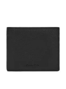 Calvin Klein Peňaženka Calvin Klein Micropebble Billfold W Coin LV04D1033G Čierna