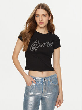 Guess Guess Футболка W5RI68 KA0H1 Чорний Regular Fit