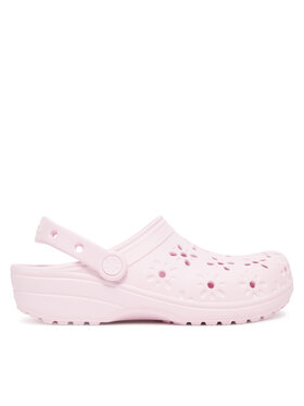 Crocs Iešļūcenes Crocs Classic Floral Cut Out Clog 210927 Rozā