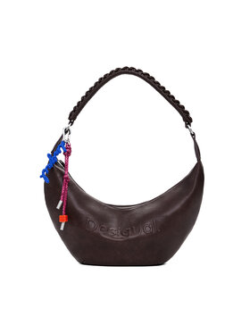 Desigual Kabelka Desigual Half Logo Zante 25WAXPAX Hnědá