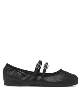 Tommy Jeans Балеринки Tommy Jeans Ballerina EN0EN02720 Черен
