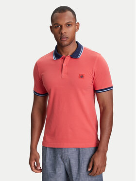 United Colors Of Benetton United Colors Of Benetton Поло 3F9HU302E Бордовий Regular Fit