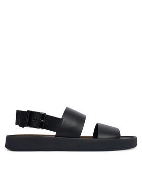 Calvin Klein Sandały Calvin Klein Webbing Back Strap HM0HM02095 Czarny