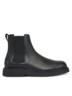 Calvin Klein Kotníková obuv s elastickým prvkem Calvin Klein Combat Ess Chelsea Boot Lth YM0YM01374 Černá