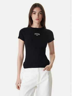Guess Jeans Guess Jeans Футболка W6RP21 KA0H1 Чорний Slim Fit