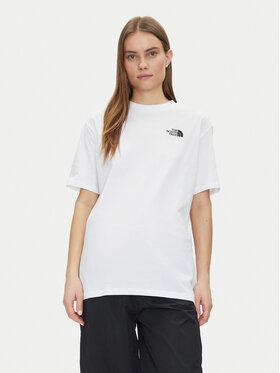 The North Face The North Face Póló NF0A87NQFN41 Fehér Oversize