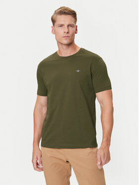 Gant Gant Camiseta Shield 2003184 Verde Regular Fit